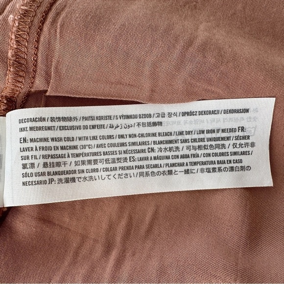 Abercrombie & Fitch fitted mini dress, sleeveless with halter top, linen blend - Picture 16 of 16